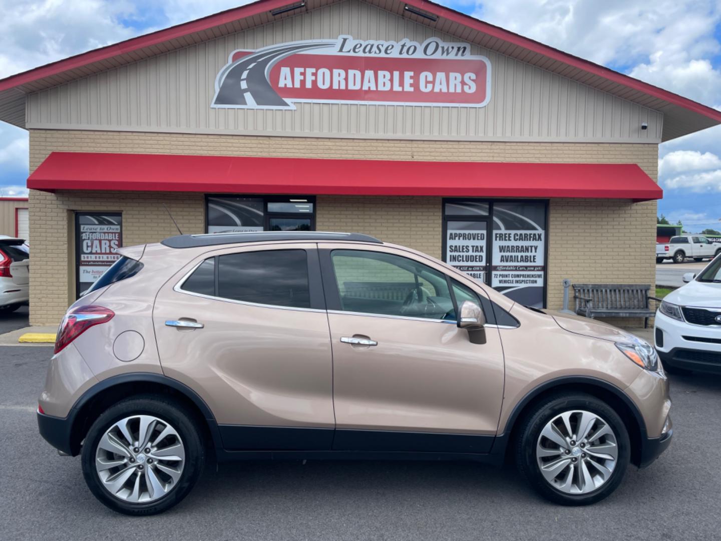 2019 Brown Buick Encore (KL4CJASB6KB) with an 4-Cyl, ECOTEC, Turbo, 1.4 Liter engine, Automatic, 6-Spd w/Overdrive and Shift Control transmission, located at 8008 Warden Rd, Sherwood, AR, 72120, (501) 801-6100, 34.830078, -92.186684 - Photo#0